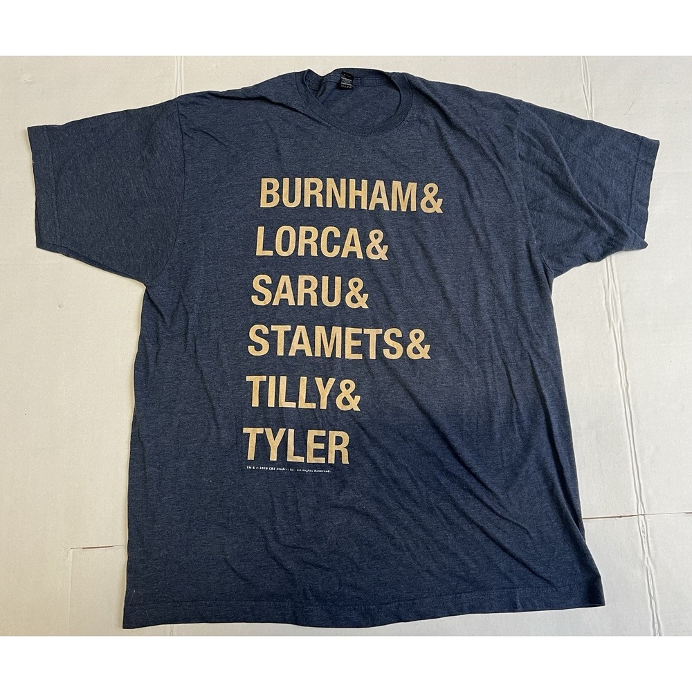Star Trek Discovery Name Stack Graphic T-Shirt Men's XL